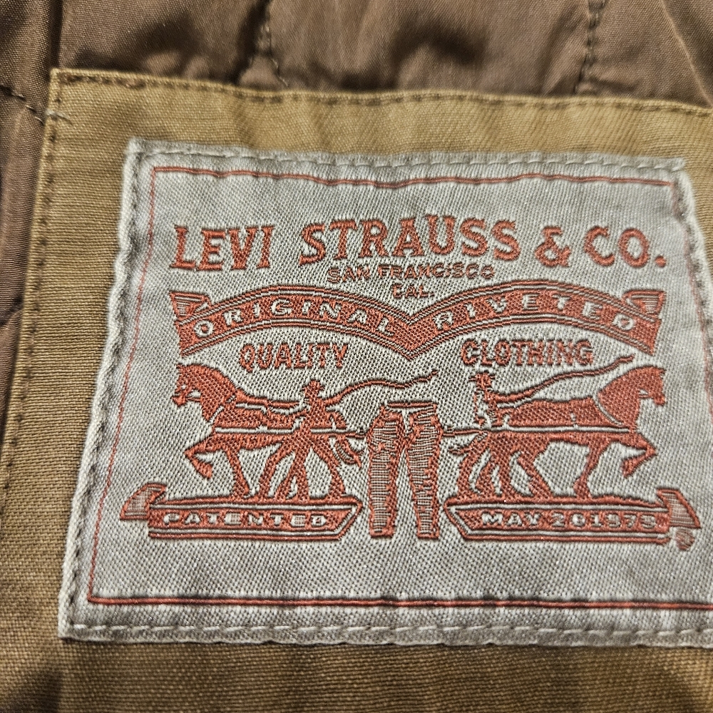NWT Levi's Cotton Twill Jacket, XL, Brown - Picture 6 of 11
